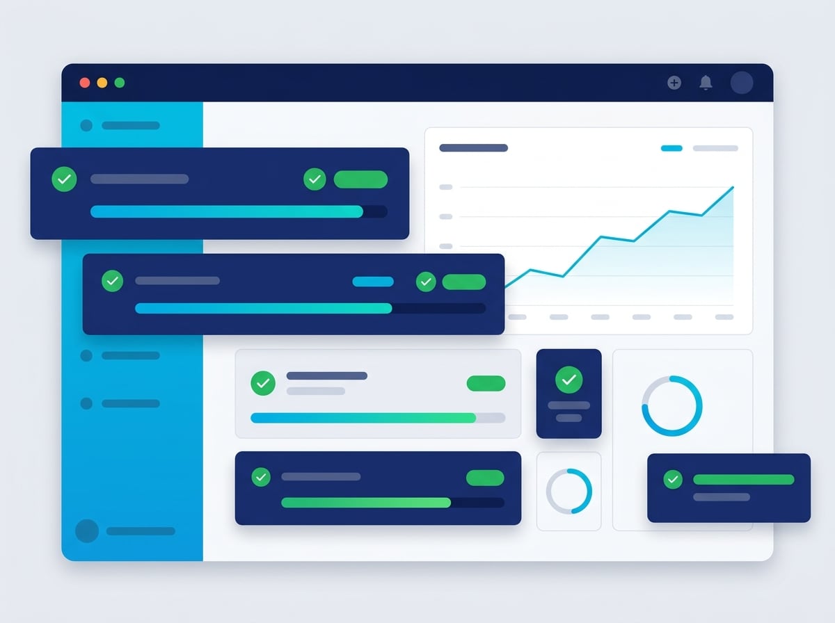 Painel de monitoramento de rotinas de backup com indicadores de sucesso